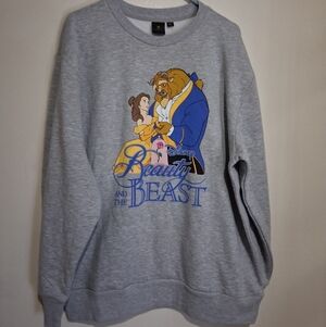 Disney Beauty And The Beast Pullover Crewneck Sweatshirt